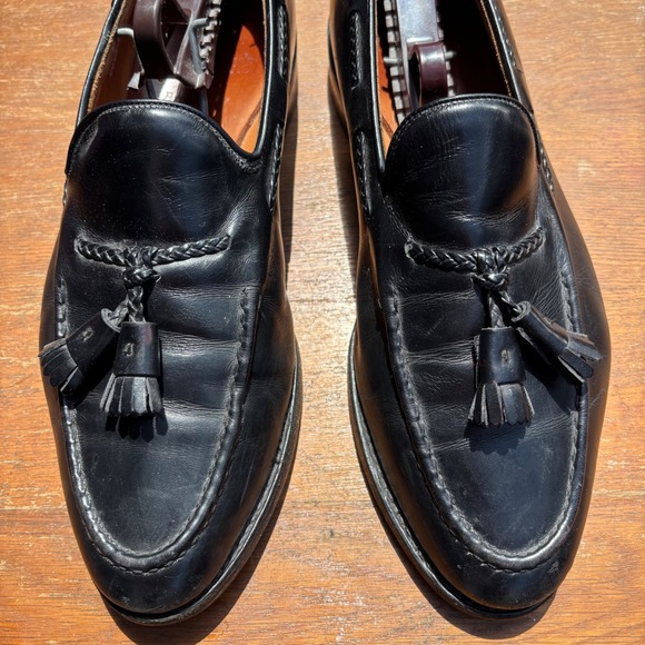 Allen Edmonds Brookwood Mens Black Leather Tassel Loafers Made in USA 11 D 4807 main image 7
